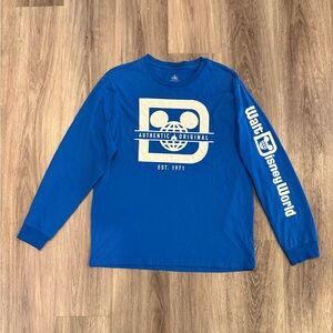 Disney Authentic Original Blue Long Sleeve Tee